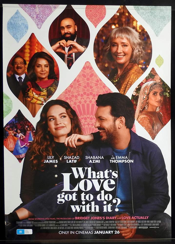 WHAT’S LOVE GOT TO DO WITH IT Original DS Australian One Sheet Movie Poster Lily James
