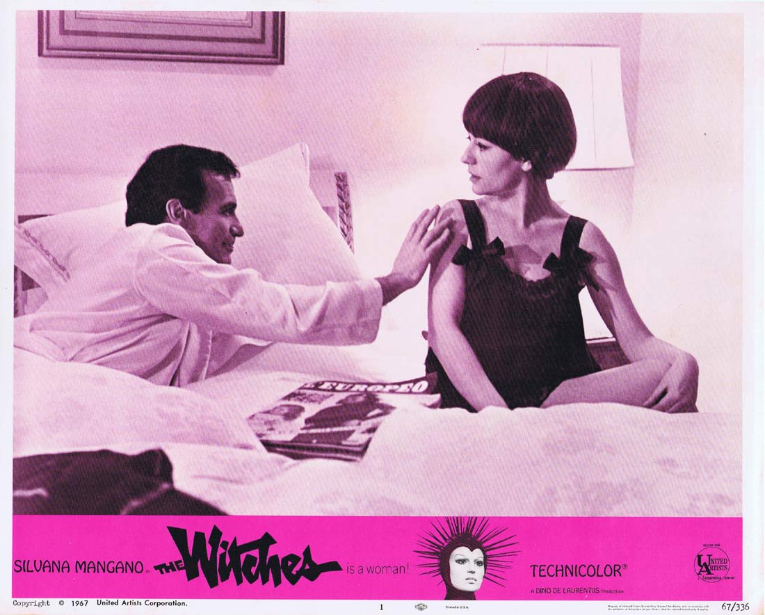 THE WITCHES Original US Lobby Card 1 Silvana Mangano Clint Eastwood
