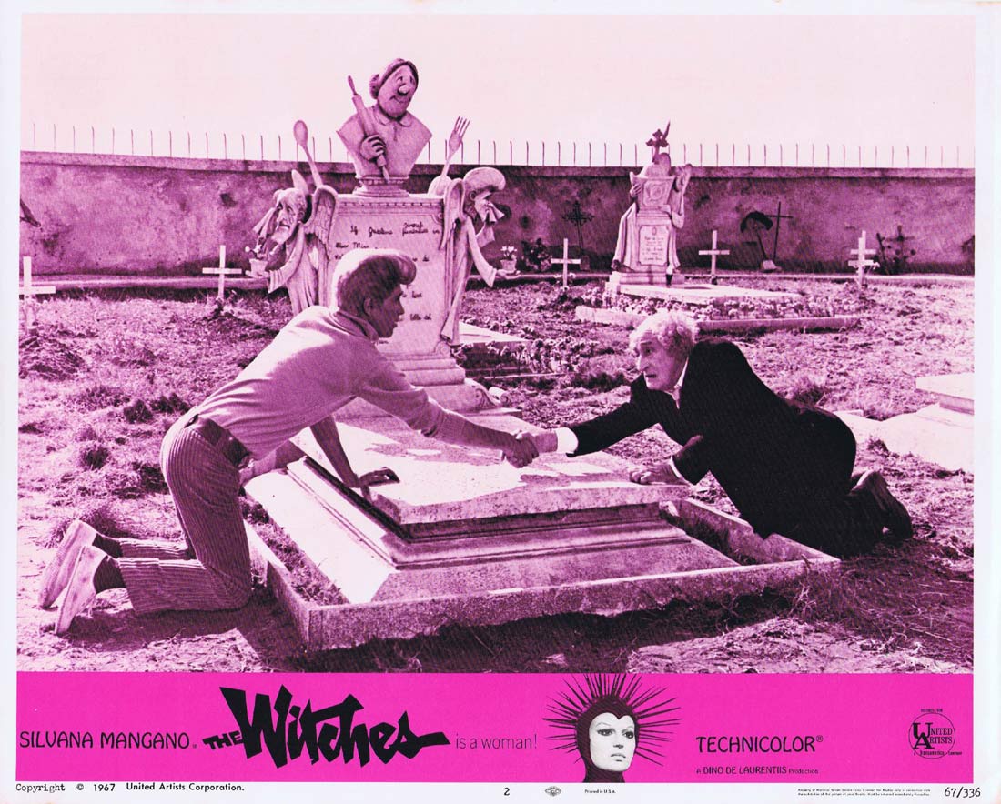 THE WITCHES Original US Lobby Card 2 Silvana Mangano Clint Eastwood