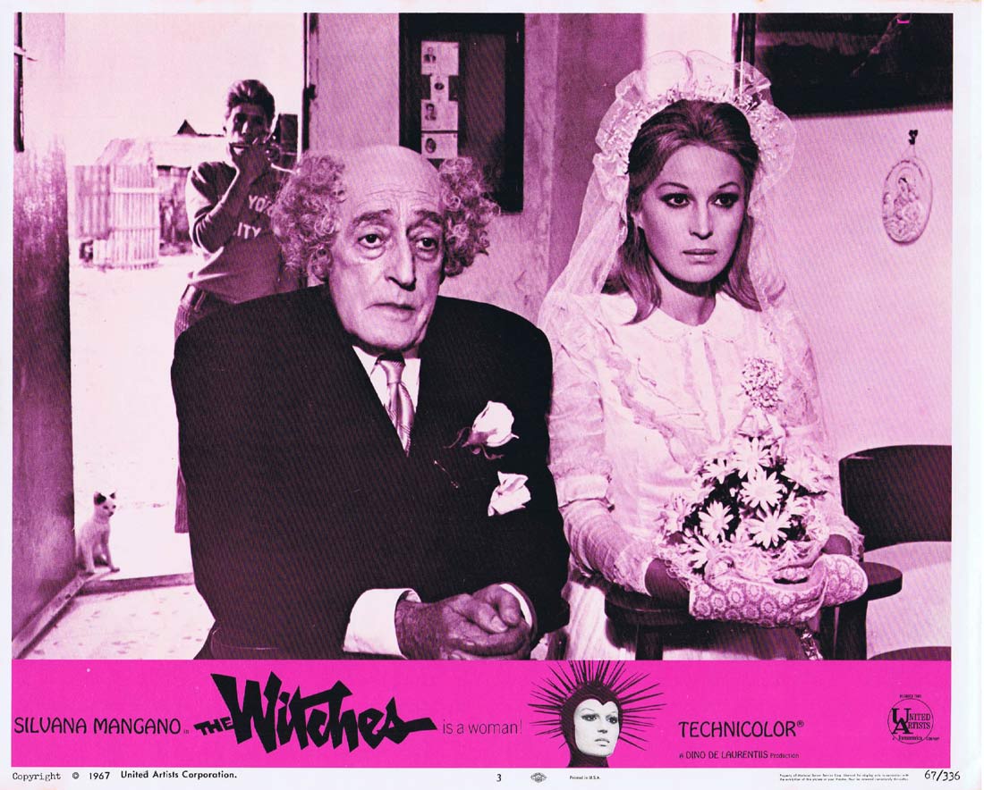 THE WITCHES Original US Lobby Card 3 Silvana Mangano Clint Eastwood