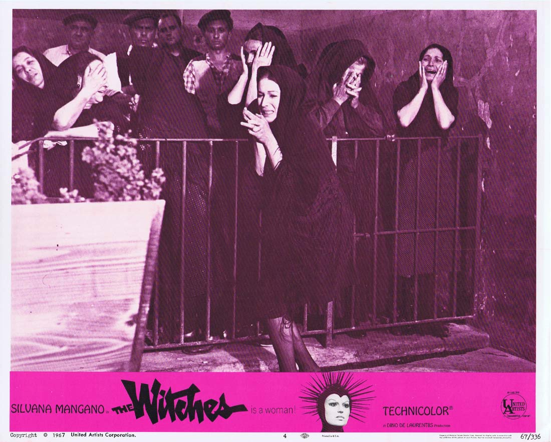 THE WITCHES Original US Lobby Card 4 Silvana Mangano Clint Eastwood
