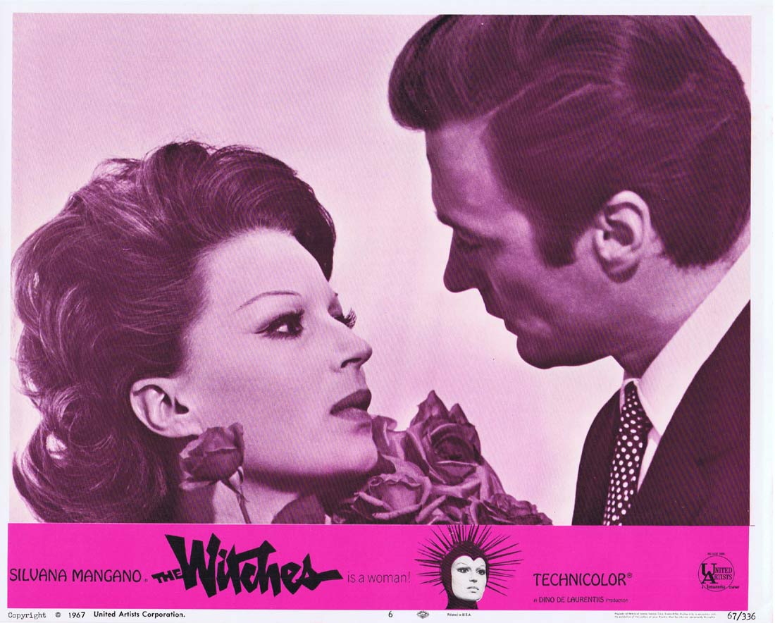 THE WITCHES Original US Lobby Card 6 Silvana Mangano Clint Eastwood