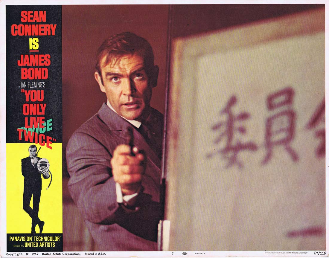 YOU ONLY LIVE TWICE Original Lobby Card 7 James Bond Sean Connery Best Card