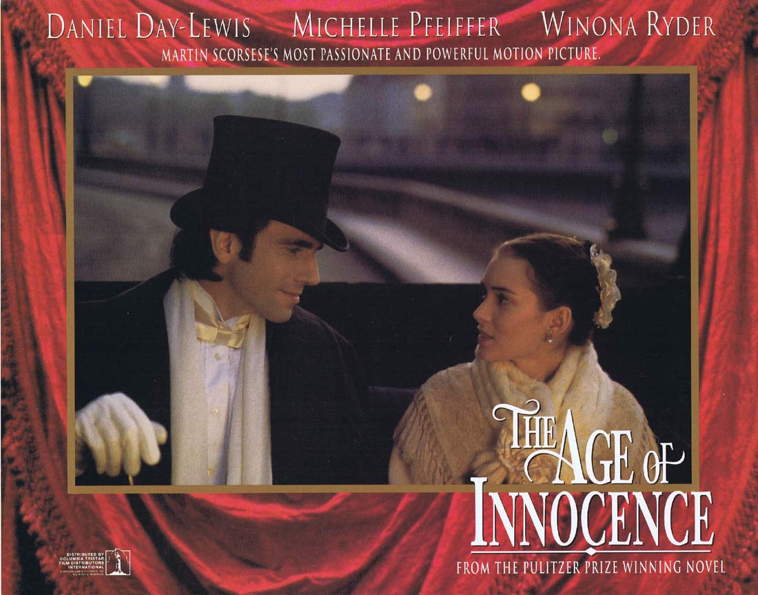 THE AGE OF INNOCENCE Original Lobby Card 7 Daniel Day-Lewis Michelle Pfeiffer