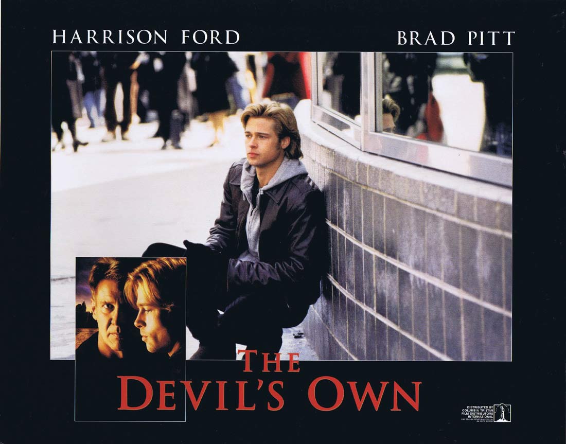 THE DEVIL’S OWN Original Lobby Card 2 Harrison Ford Brad Pitt