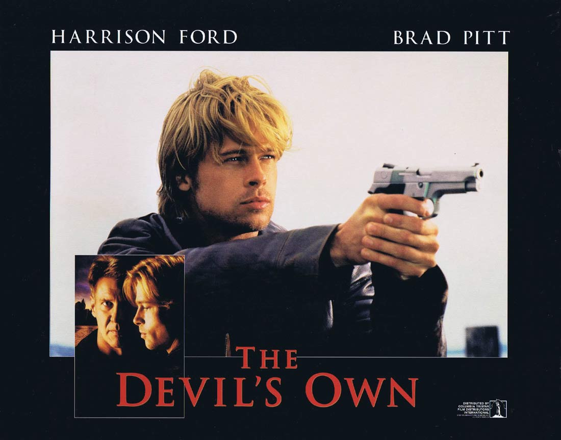 THE DEVIL’S OWN Original Lobby Card 4 Harrison Ford Brad Pitt