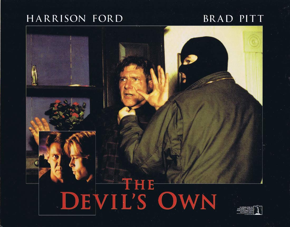 THE DEVIL’S OWN Original Lobby Card 5 Harrison Ford Brad Pitt