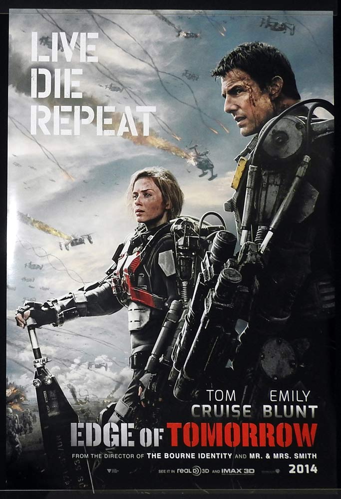 EDGE OF TOMORROW Original Rolled US ADV One sheet Movie poster Tom Cruise Emily Blunt