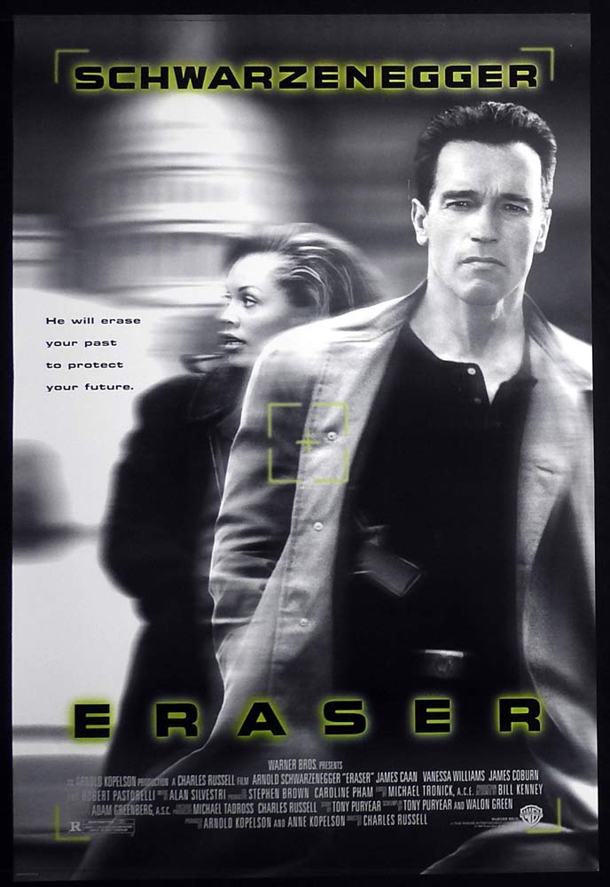 ERASER Original Rolled US One sheet Movie poster Arnold Schwarzenegger