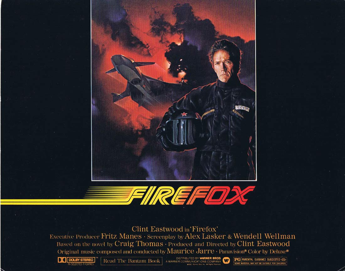 FIREFOX Original Deluxe Lobby Card 1 Clint Eastwood Freddie Jones