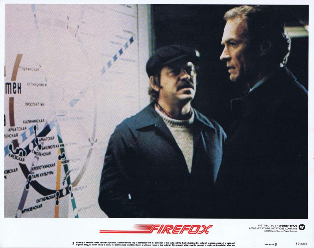 FIREFOX Original US Lobby Card 2 Clint Eastwood Freddie Jones