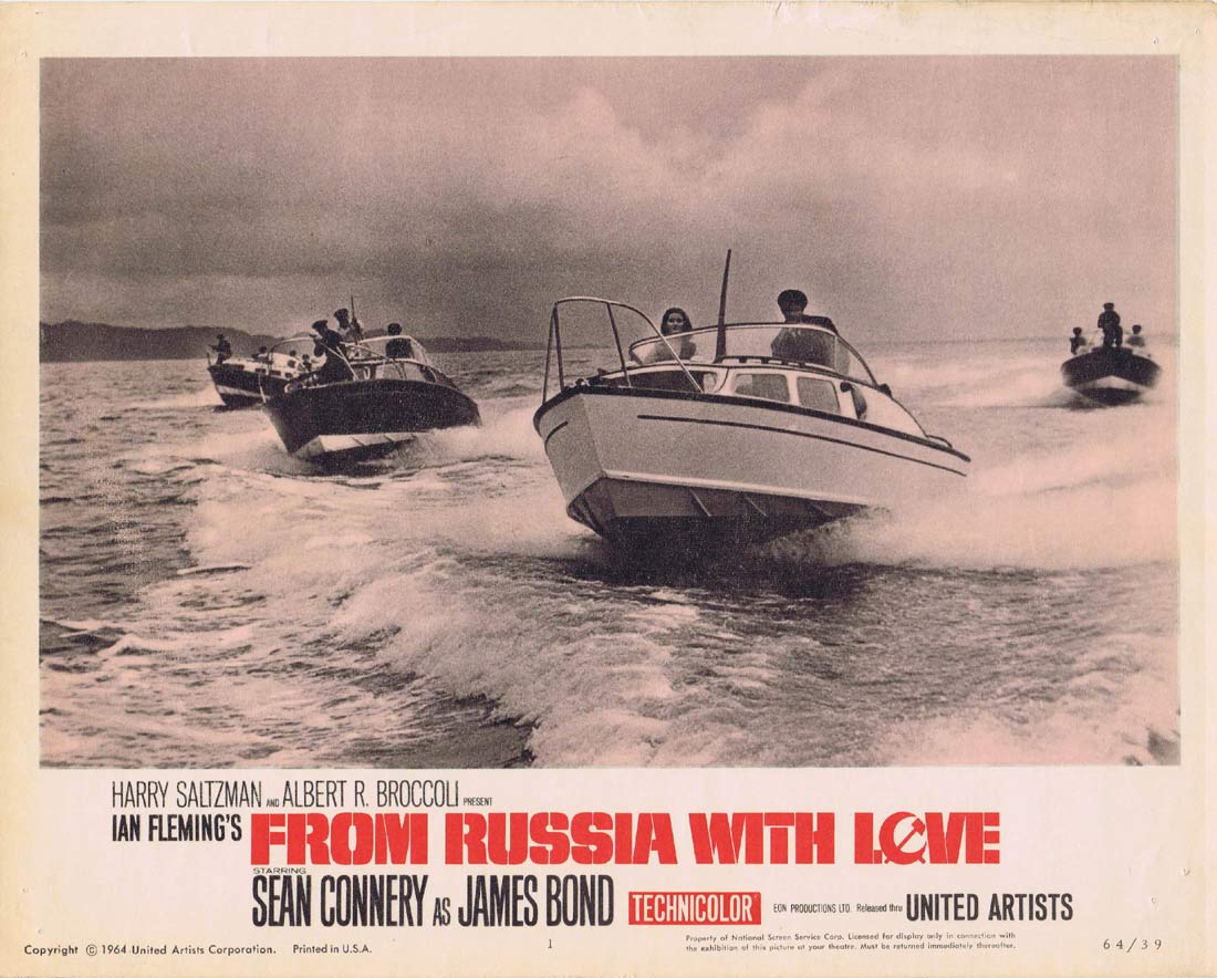 FROM RUSSIA WITH LOVE Original Lobby Card 1 Sean Connery James Bond