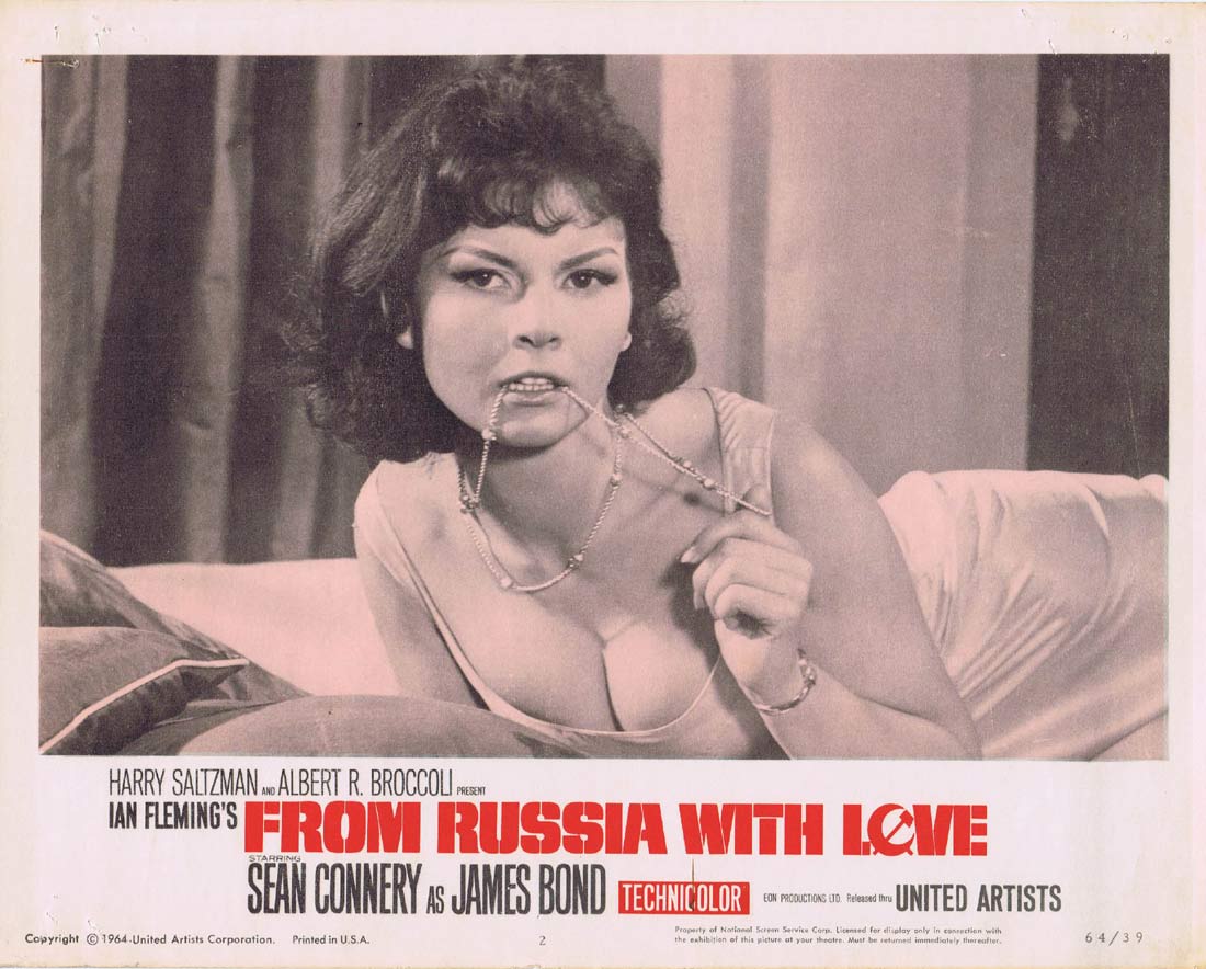 FROM RUSSIA WITH LOVE Original Lobby Card 2 Sean Connery James Bond