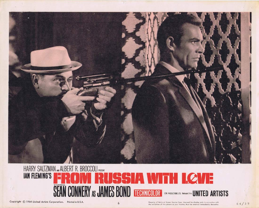 FROM RUSSIA WITH LOVE Original Lobby Card 6 Sean Connery James Bond