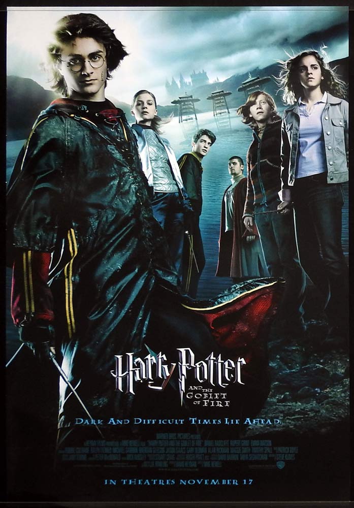 HARRY POTTER AND THE GOBLET OF FIRE Original ROLLED INT DS One sheet Movie Poster