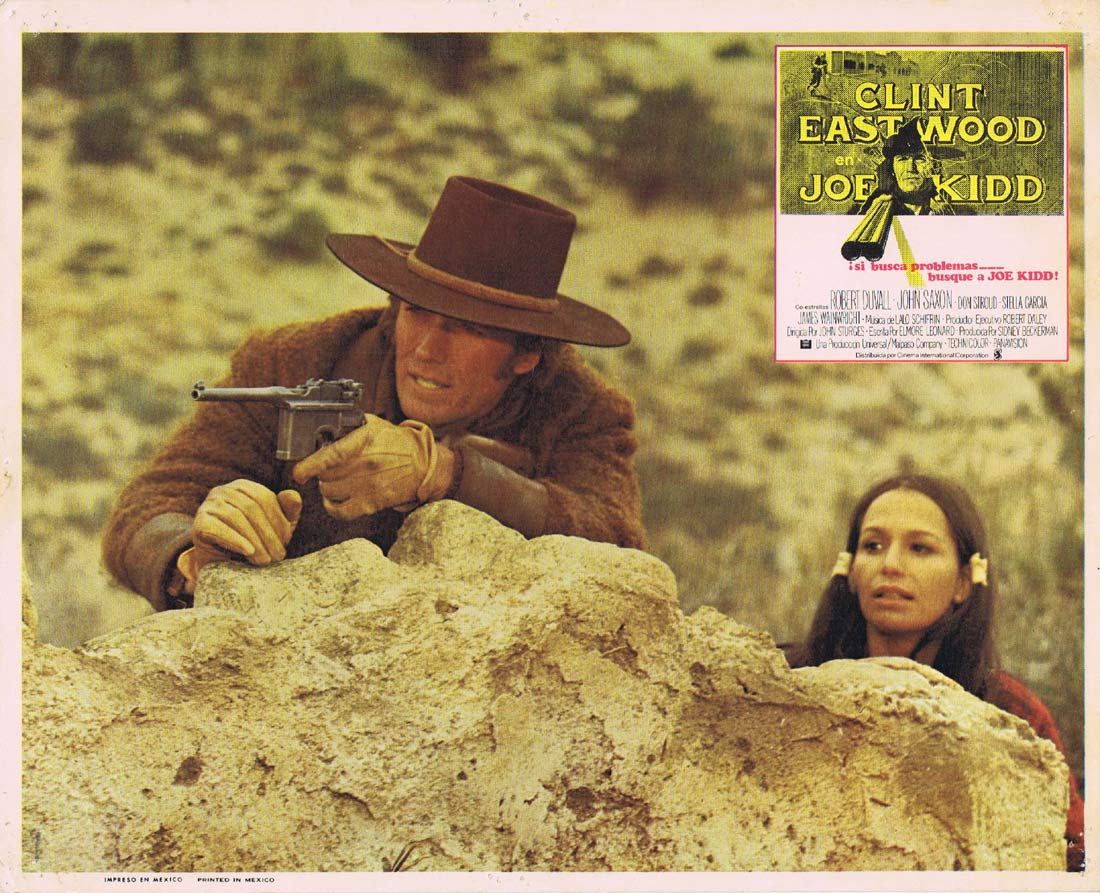 JOE KIDD Original Mexican Lobby Card 2 Clint Eastwood Robert Duvall
