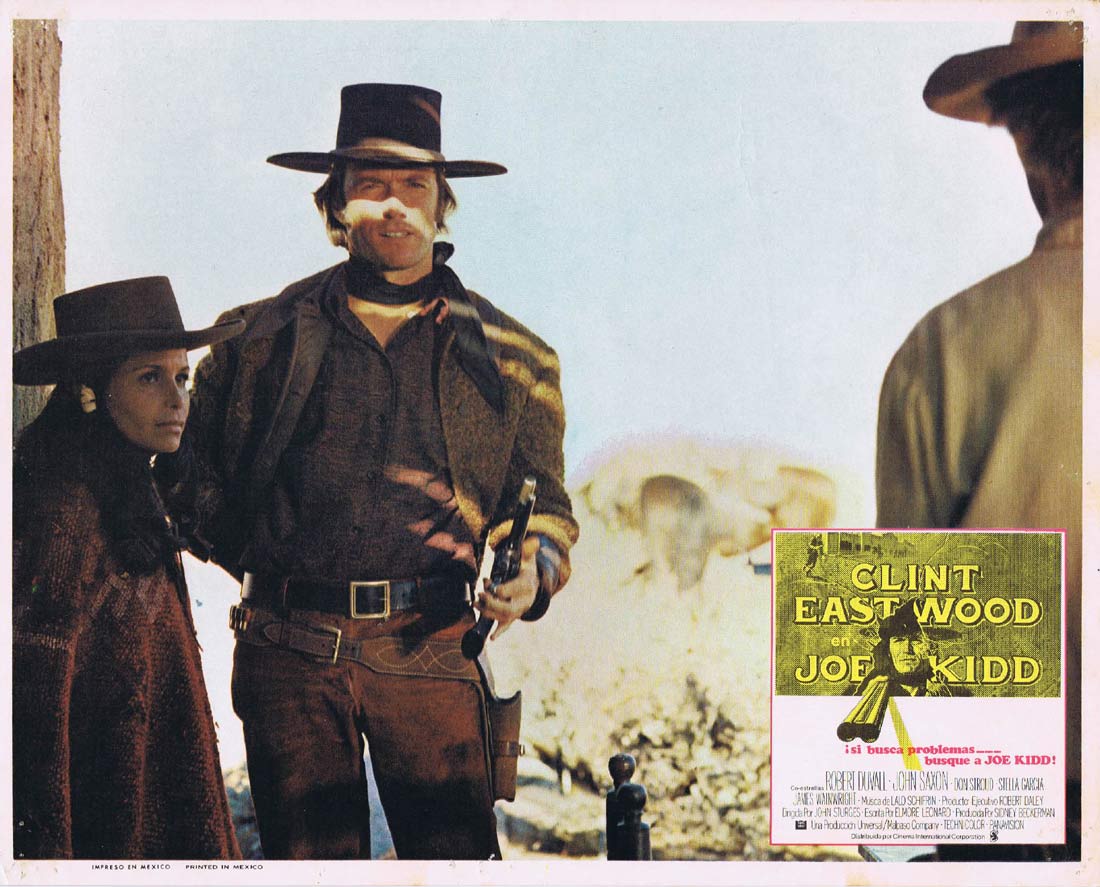 JOE KIDD Original Mexican Lobby Card 3 Clint Eastwood Robert Duvall