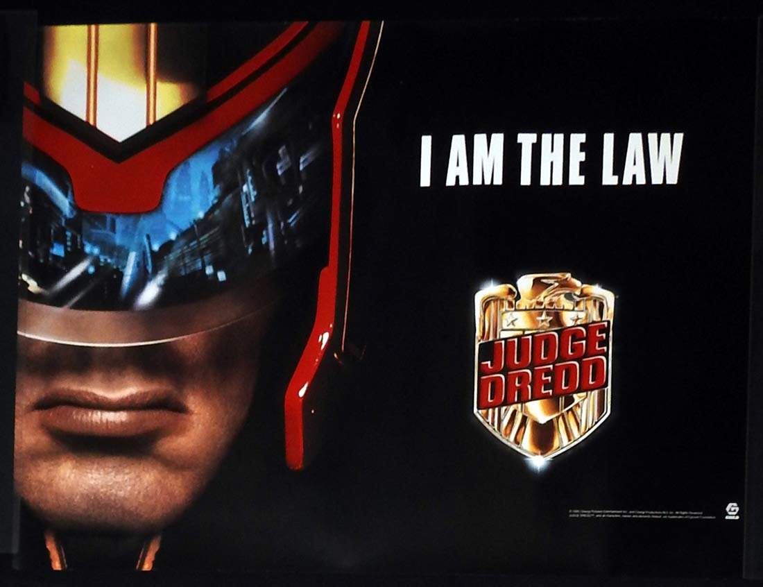 JUDGE DREDD Original ROLLED ADV British Quad Movie Poster Sylvester Stallone