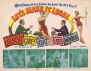 LET'S MAKE IT LEGAL Original Title Lobby Card Claudette Colbert Marilyn Monroe