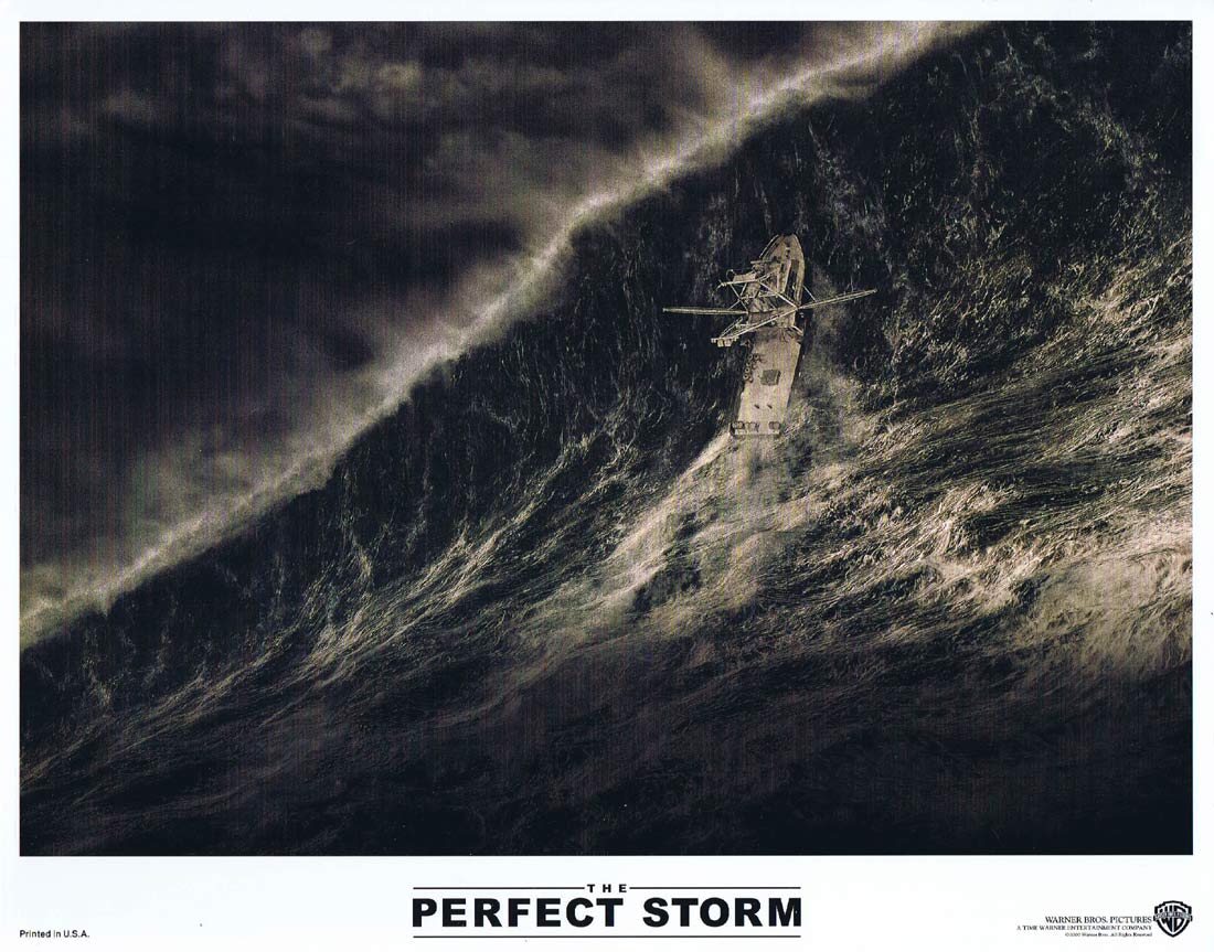 THE PERFECT STORM Original Lobby Card 1 George Clooney Mark Wahlberg