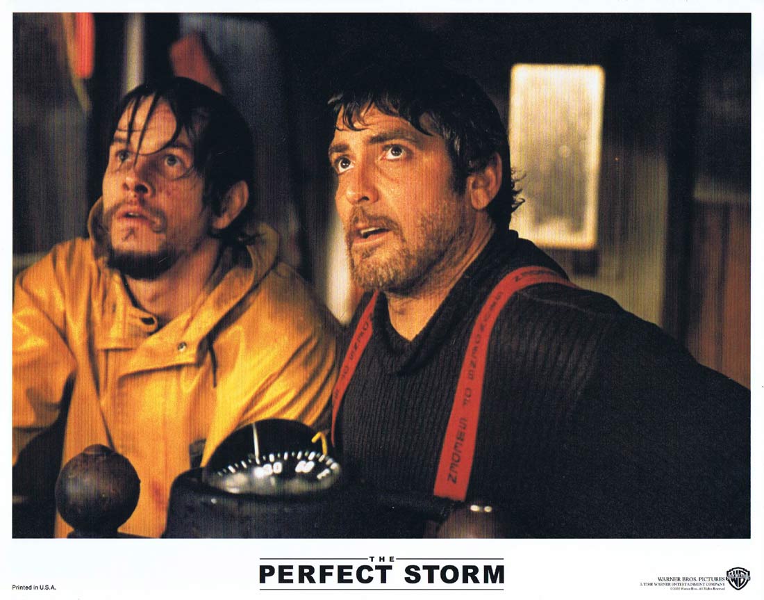 THE PERFECT STORM Original Lobby Card 3 George Clooney Mark Wahlberg