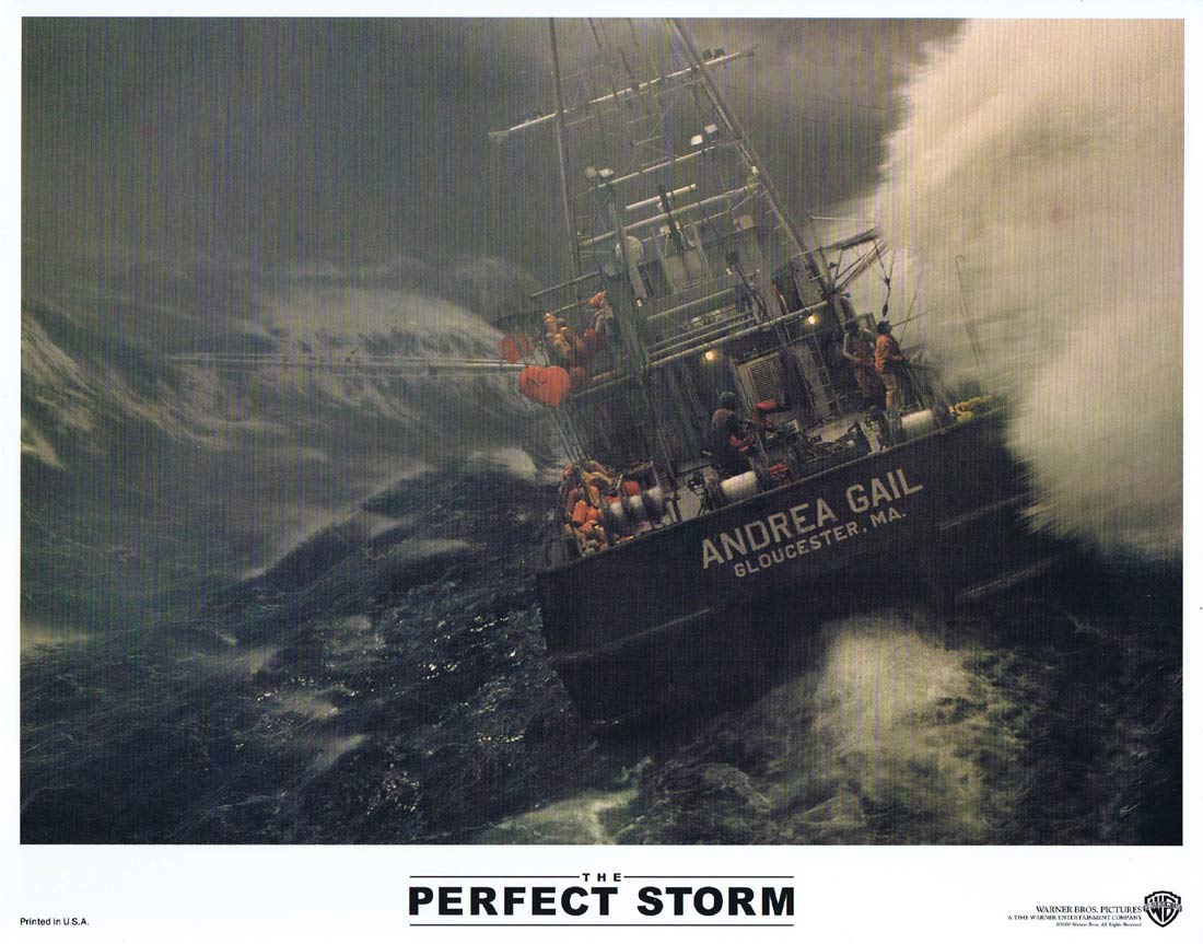 THE PERFECT STORM Original Lobby Card 4 George Clooney Mark Wahlberg