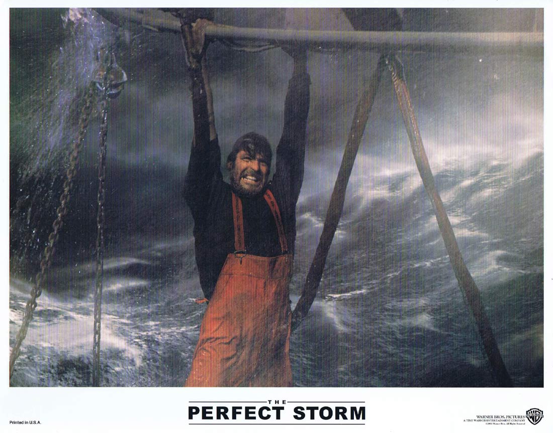 THE PERFECT STORM Original Lobby Card 5 George Clooney Mark Wahlberg