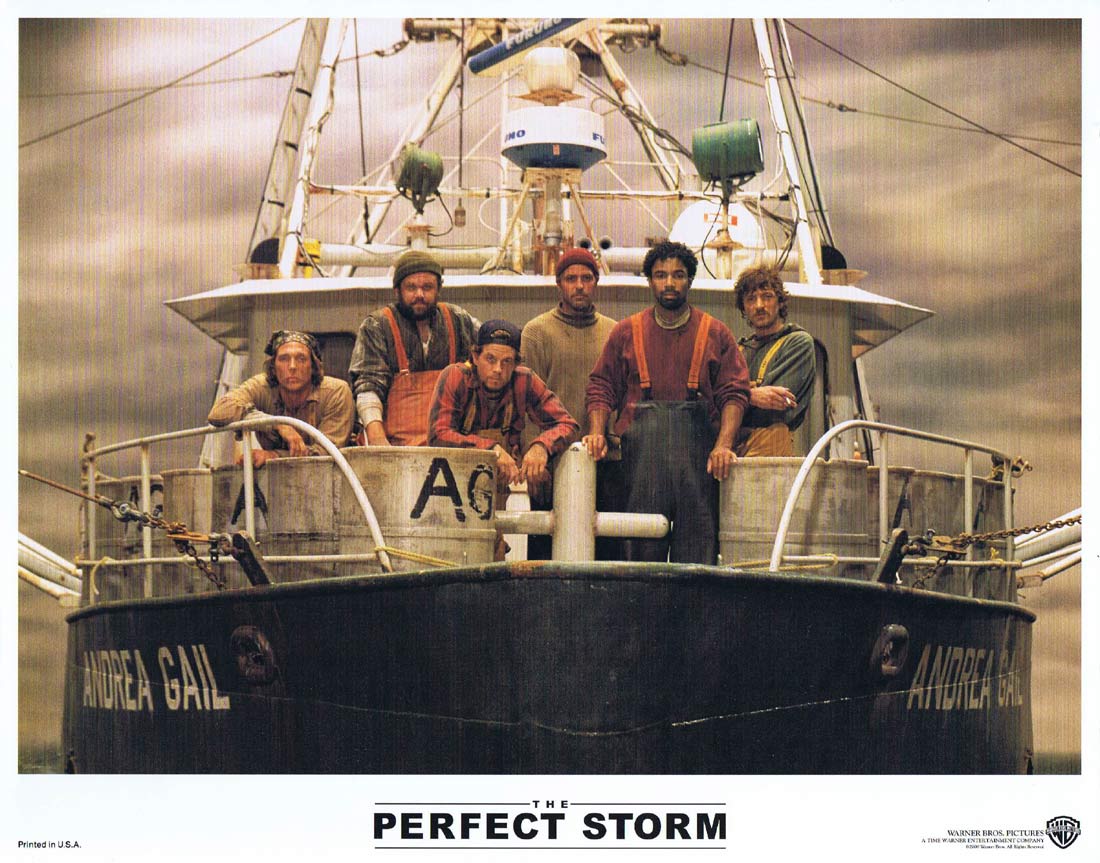 THE PERFECT STORM Original Lobby Card 8 George Clooney Mark Wahlberg