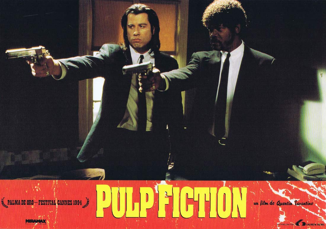 PULP FICTION Original Spanish Lobby Card 5 Quentin Tarantino John Travolta