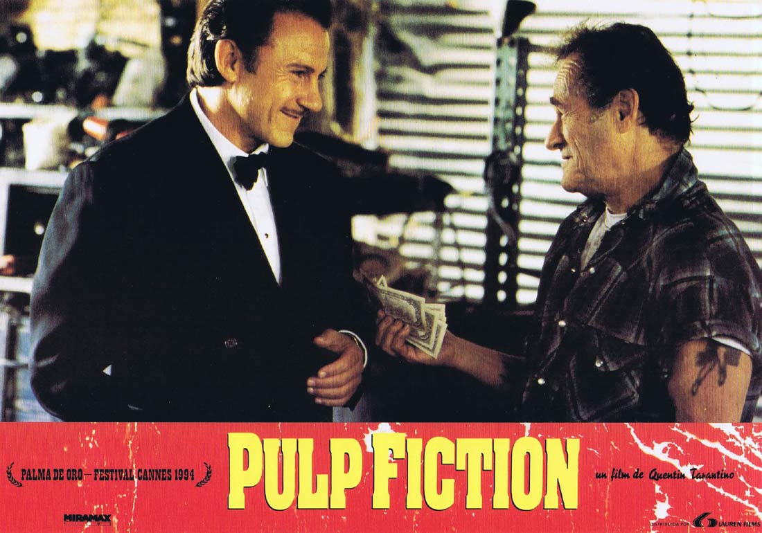 PULP FICTION Original Spanish Lobby Card 9 Quentin Tarantino John Travolta