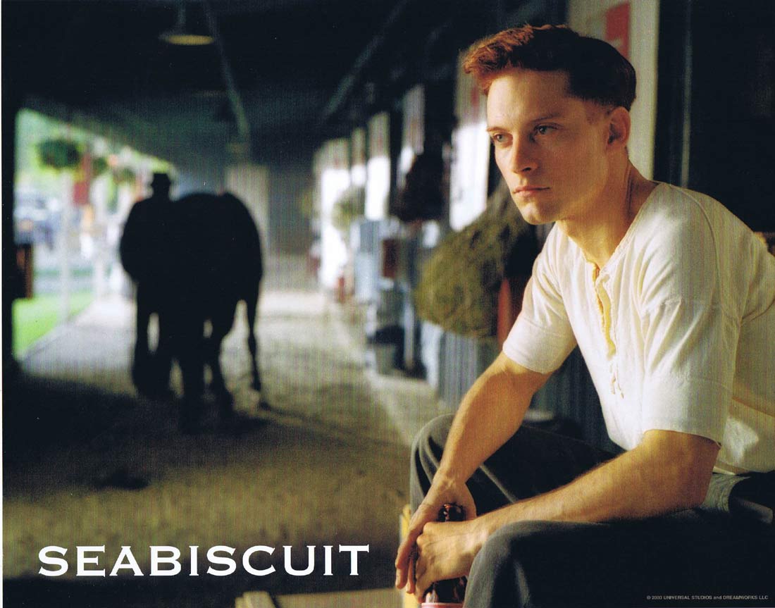 SEABISCUIT Original Lobby Card 3 Tobey Maguire Jeff Bridges