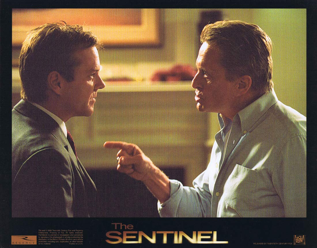 THE SENTINEL Original Lobby Card 2 Michael Douglas Kiefer Sutherland Kim Basinger