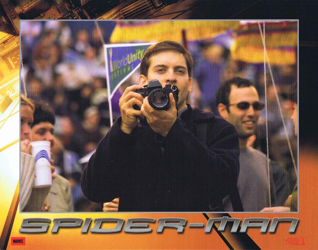 SPIDER-MAN Original Lobby Card 4 Tobey Maguire Kirsten Dunst
