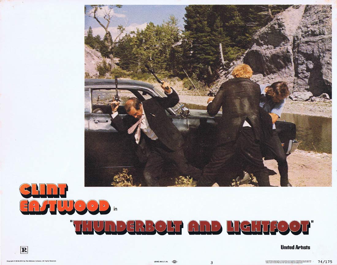 THUNDERBOLT AND LIGHTFOOT Original Lobby Card 3 Clint Eastwood Jeff Bridges