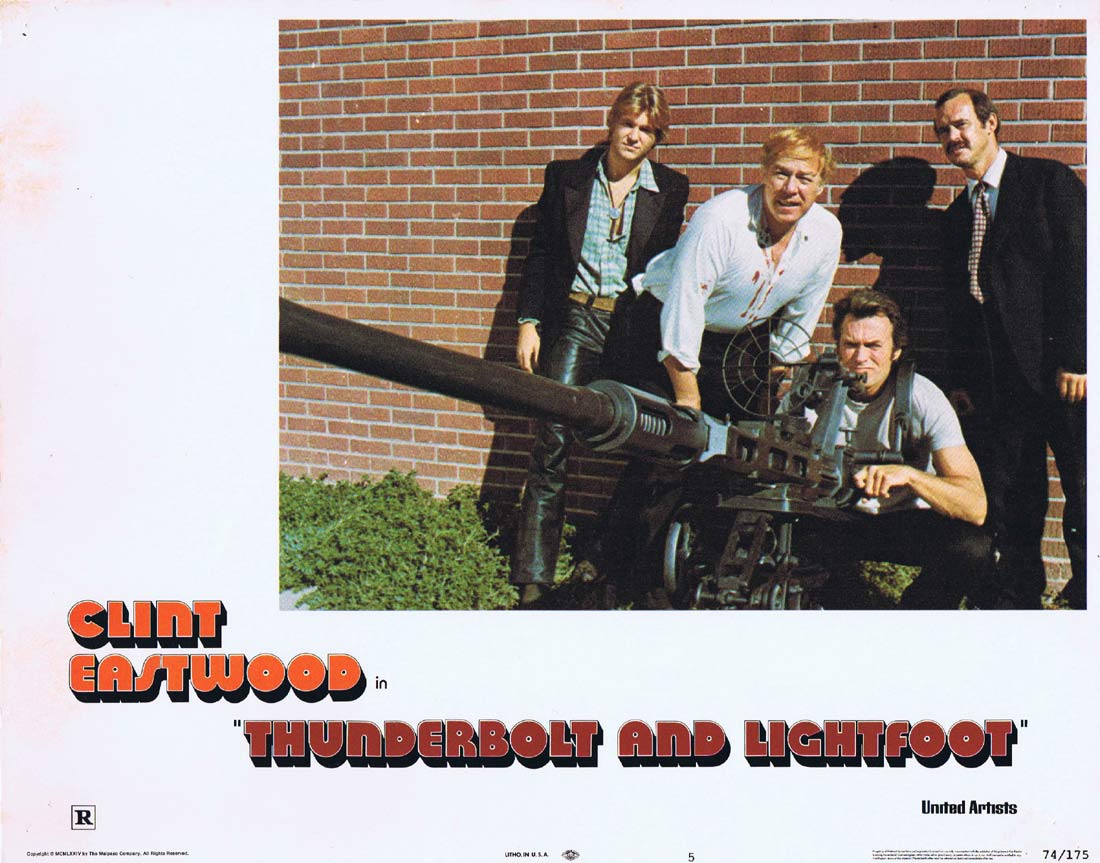 THUNDERBOLT AND LIGHTFOOT Original Lobby Card 5 Clint Eastwood Jeff Bridges