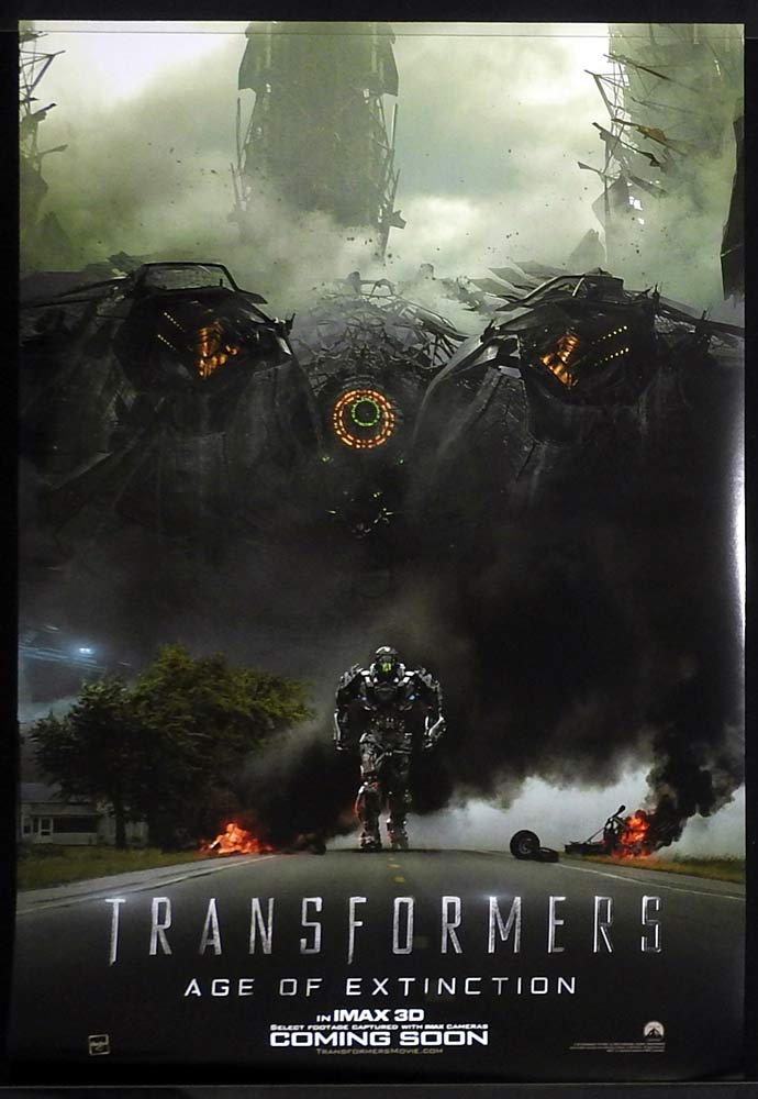 TRANSFORMERS Age of Extinction Original Teaser US One Sheet Movie poster Mark Wahlberg