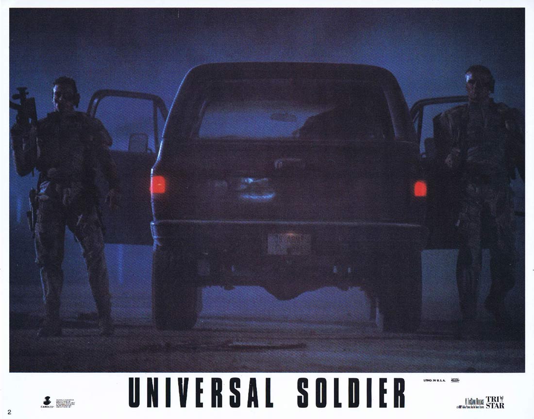 UNIVERSAL SOLDIER Original Lobby Card 2 Jean-Claude Van Damme Dolph Lundgren