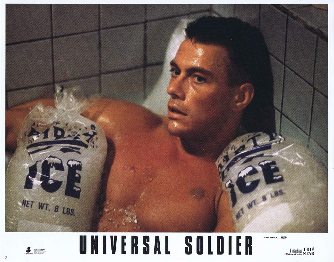 UNIVERSAL SOLDIER Original Lobby Card 7 Jean-Claude Van Damme Dolph Lundgren