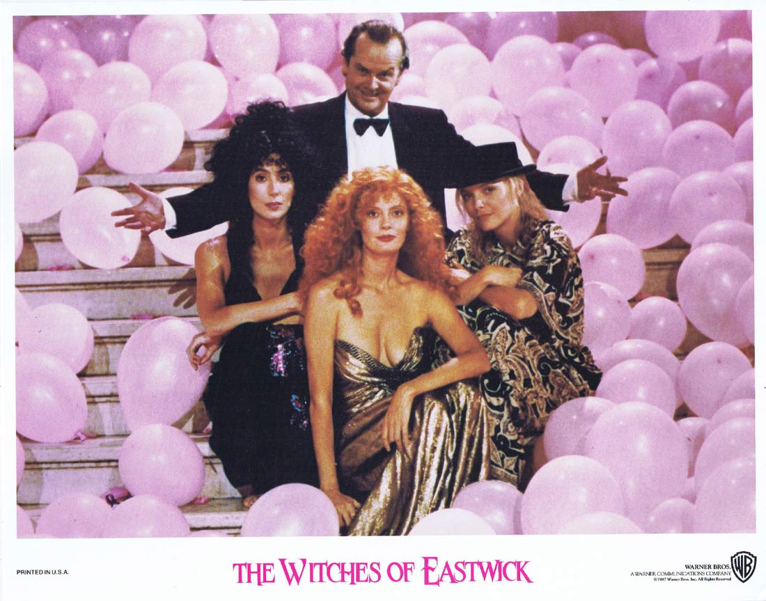 THE WITCHES OF EASTWICK Original Lobby Card 1 Jack Nicholson Michelle Pfeiffer