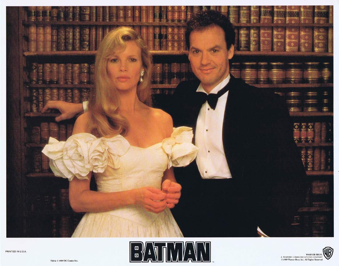 BATMAN Original Lobby Card 2 Michael Keaton Jack Nicholson Michelle Pfeiffer