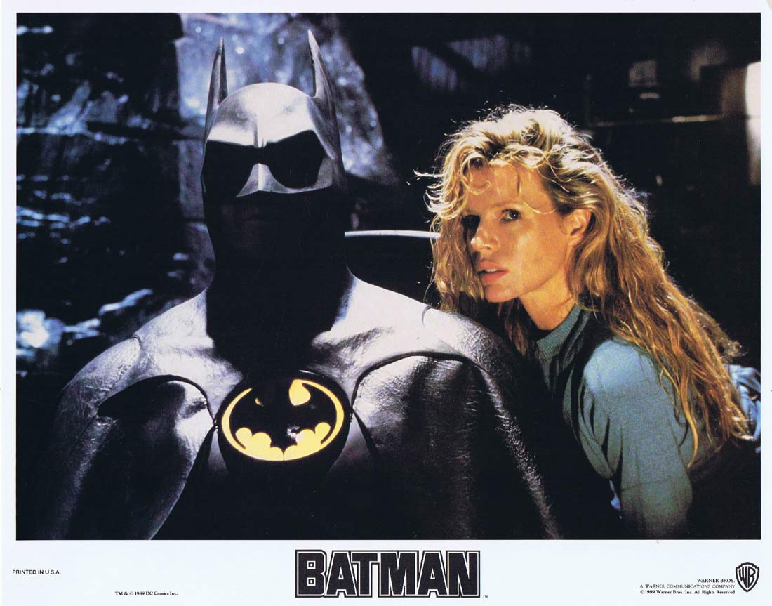 BATMAN Original Lobby Card 3 Michael Keaton Jack Nicholson Michelle Pfeiffer