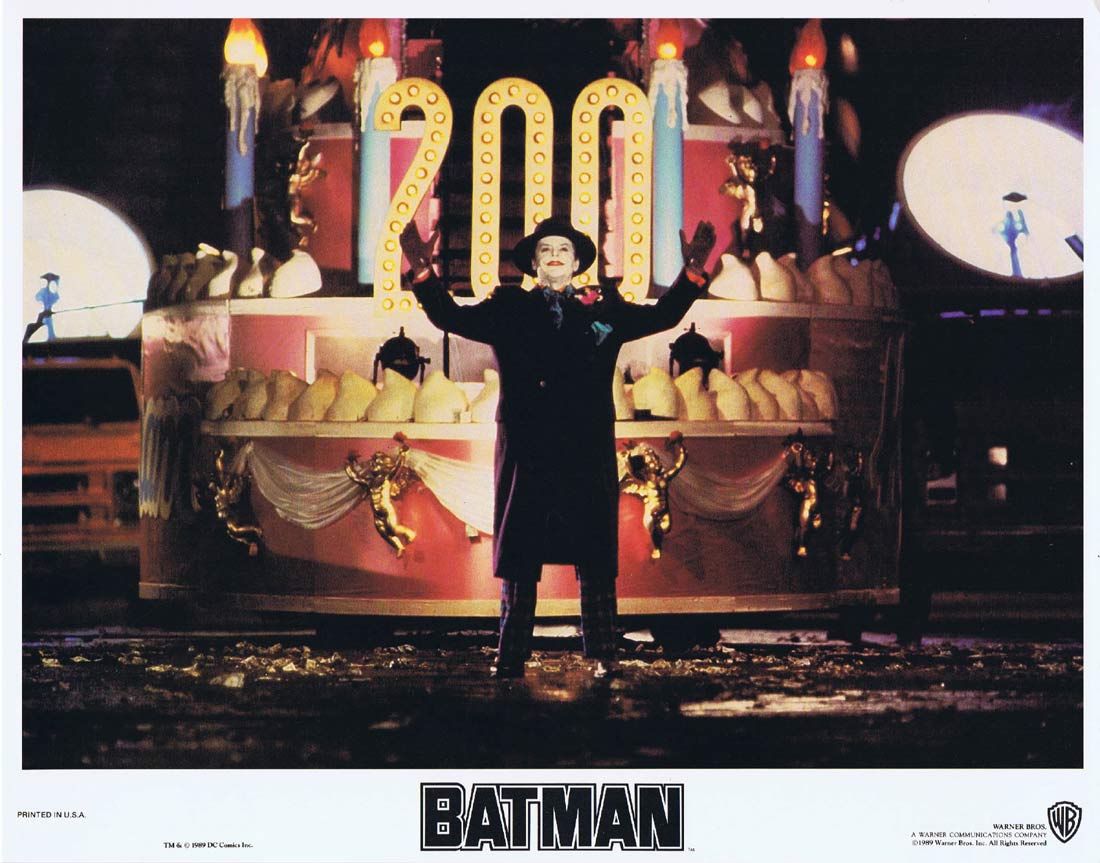 BATMAN Original Lobby Card 5 Michael Keaton Jack Nicholson Michelle Pfeiffer