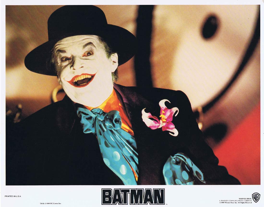 BATMAN Original Lobby Card 6 Michael Keaton Jack Nicholson Michelle Pfeiffer