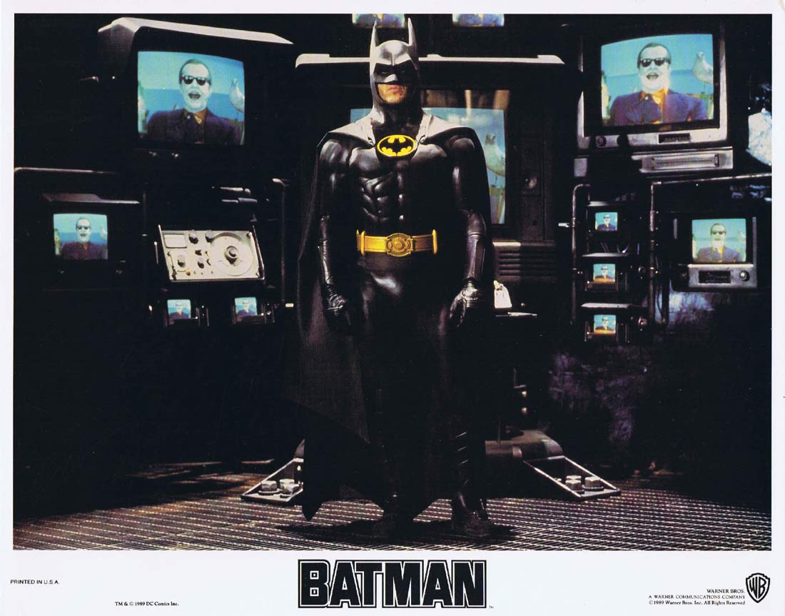 BATMAN Original Lobby Card 7 Michael Keaton Jack Nicholson Michelle Pfeiffer