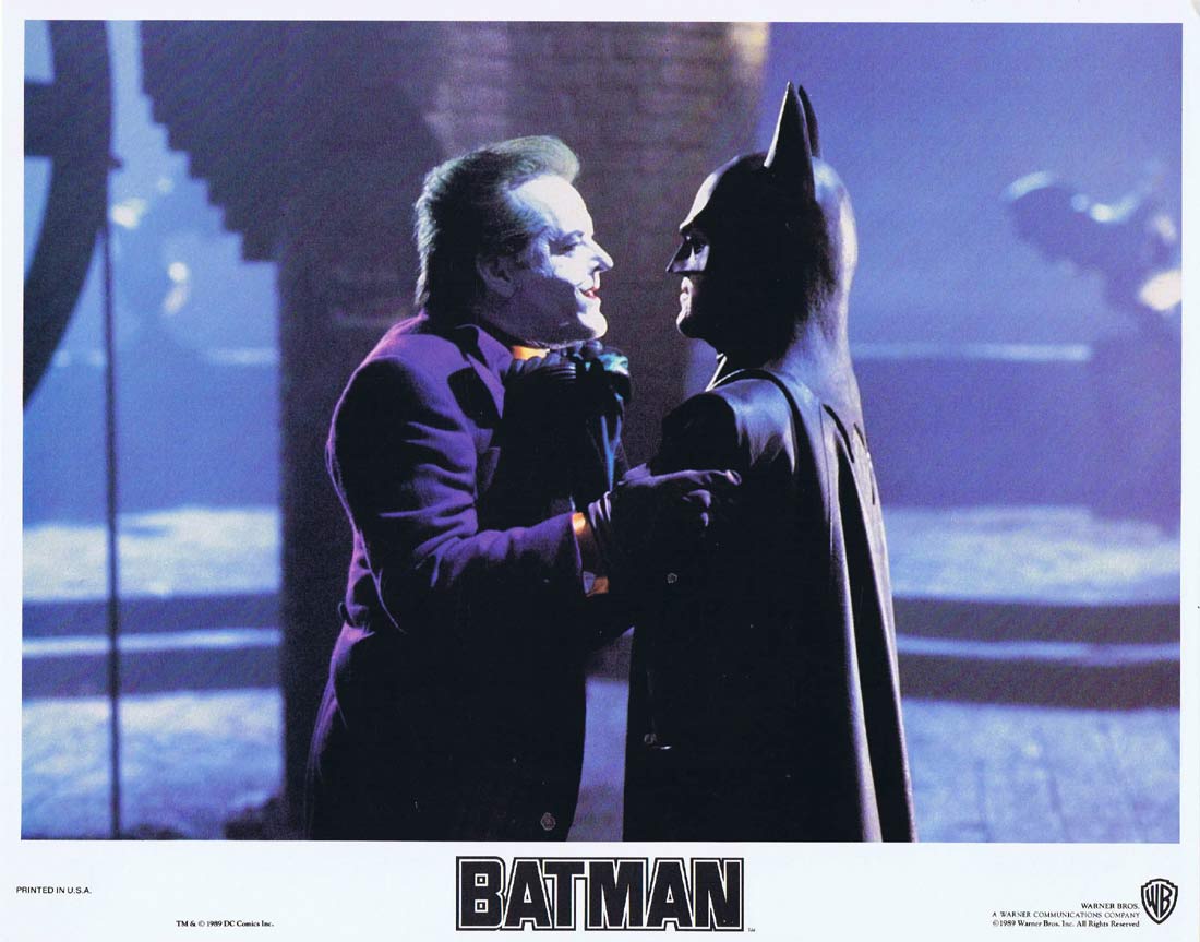 BATMAN Original Lobby Card 8 Michael Keaton Jack Nicholson Michelle Pfeiffer