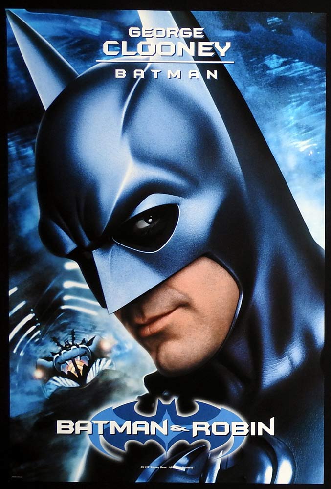 BATMAN AND ROBIN Original US One sheet Movie poster George Clooney