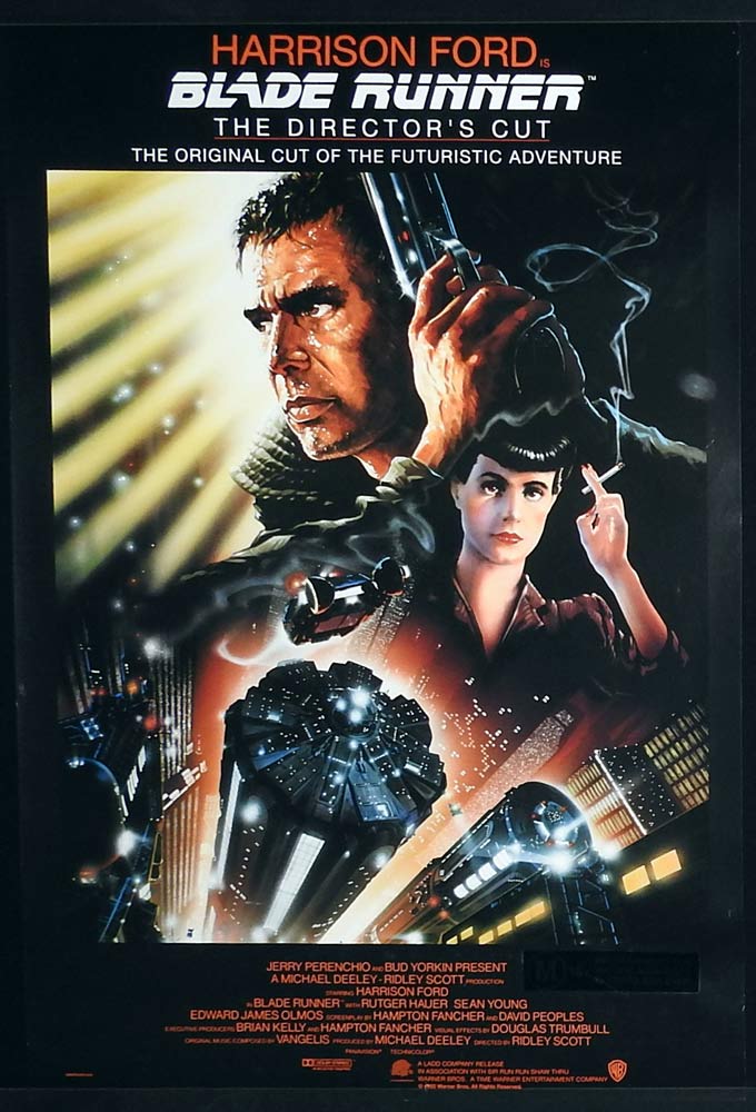BLADE RUNNER THE DIRECTORS CUT Original US One Sheet Movie poster Harrison Ford
