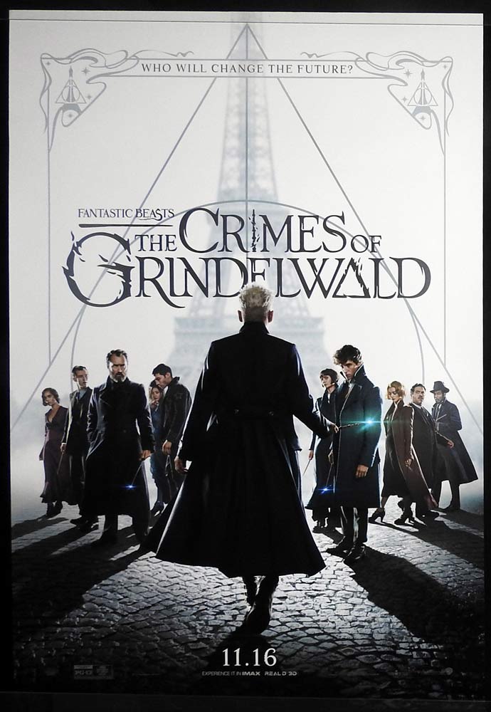 THE CRIMES OF GRINDELWALD Original DS ADV US One Sheet Movie poster Fantastic Beasts A