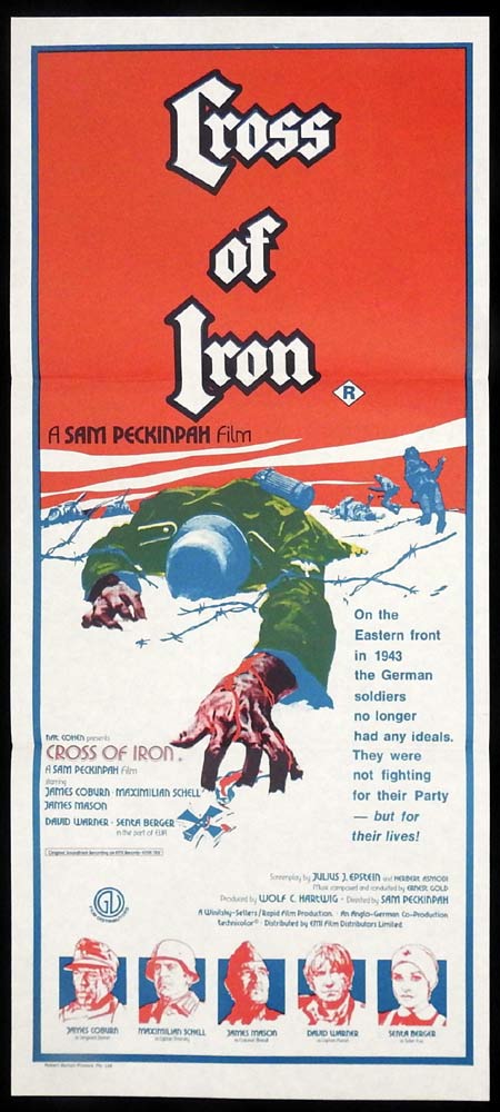 CROSS OF IRON Original Daybill Movie Poster Sam Peckinpah James Coburn