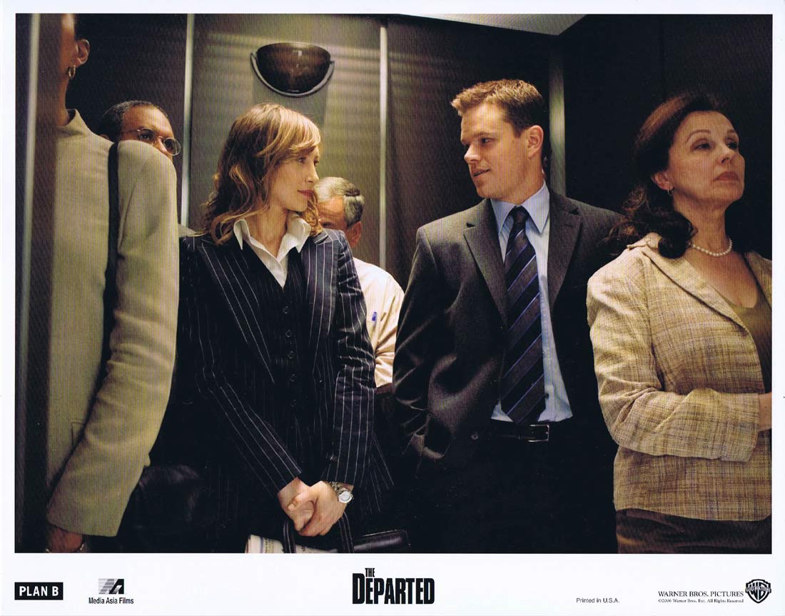 THE DEPARTED Original Lobby Card 7 Matt Damon Leonardo DiCaprio Jack Nicholson